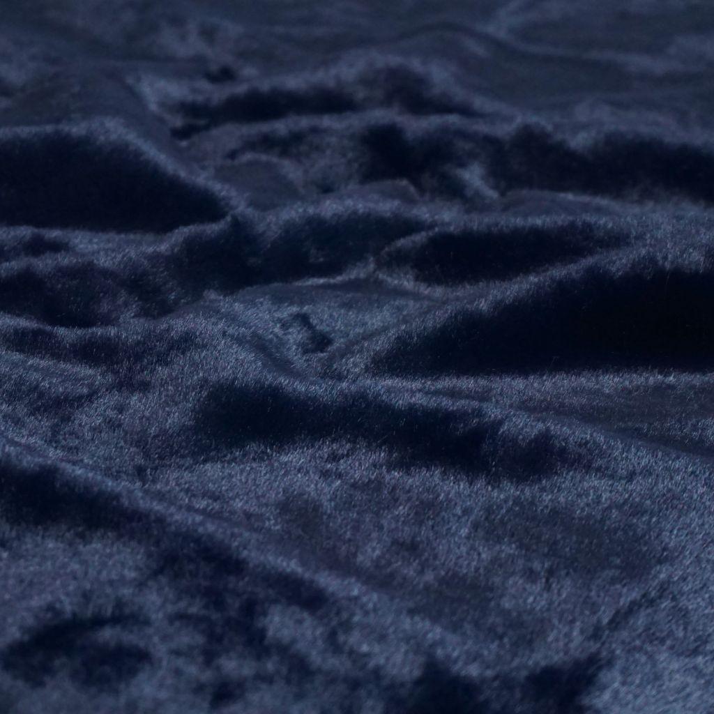 Preview: Fellimitat Kunstfell Fur dick und hochwertig nachtblau